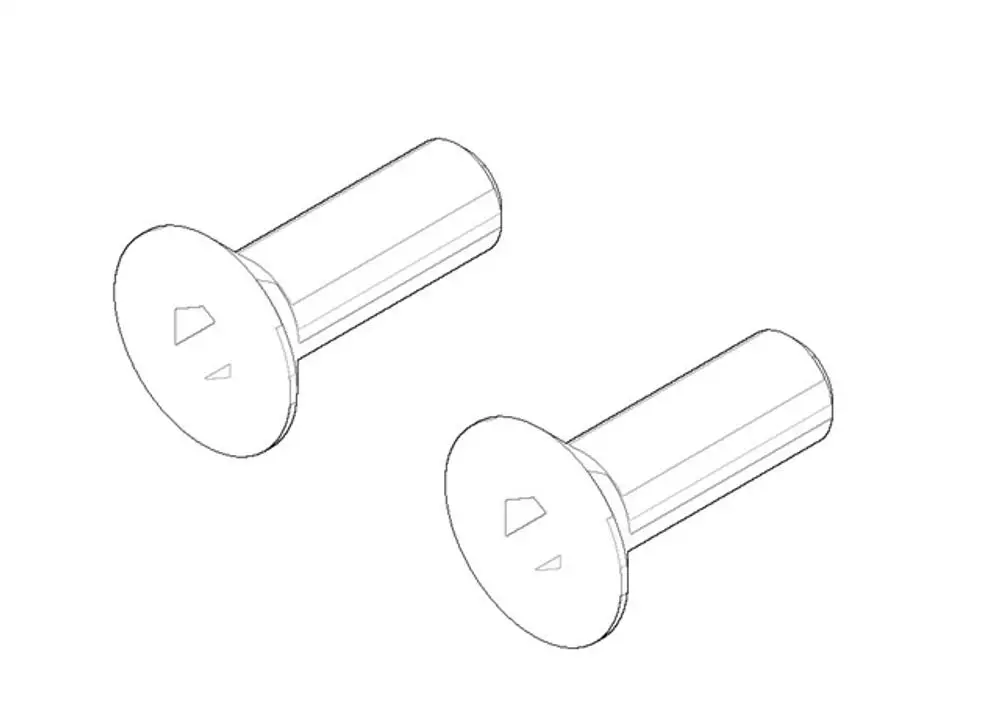 DORNBRACHT Befestigung Senkschraube ERSATZTEILE 90303001400 M4 x 12 mm, 9030300140090 Galeriebild 1